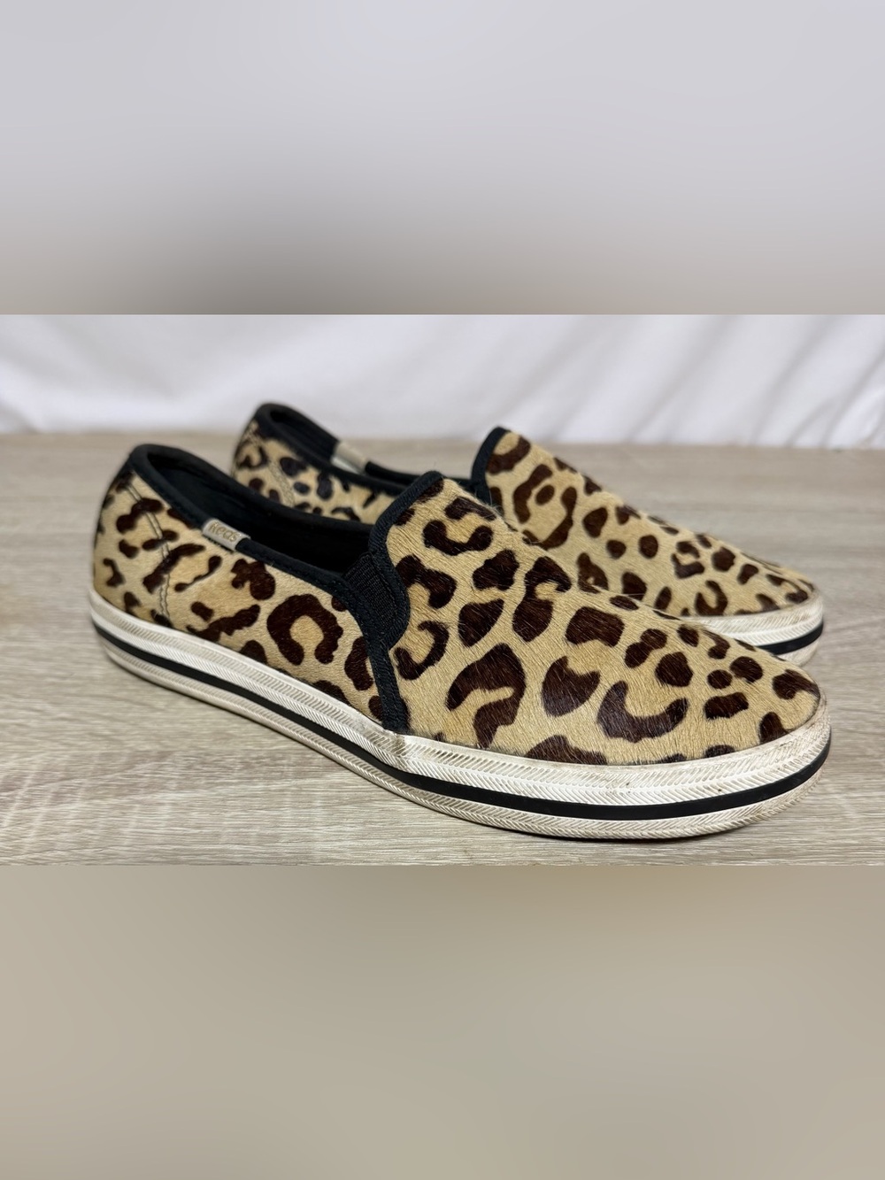 Keds x Kate Spade Leopard Print Canvas Slip-On Sneakers Women’s 6.5